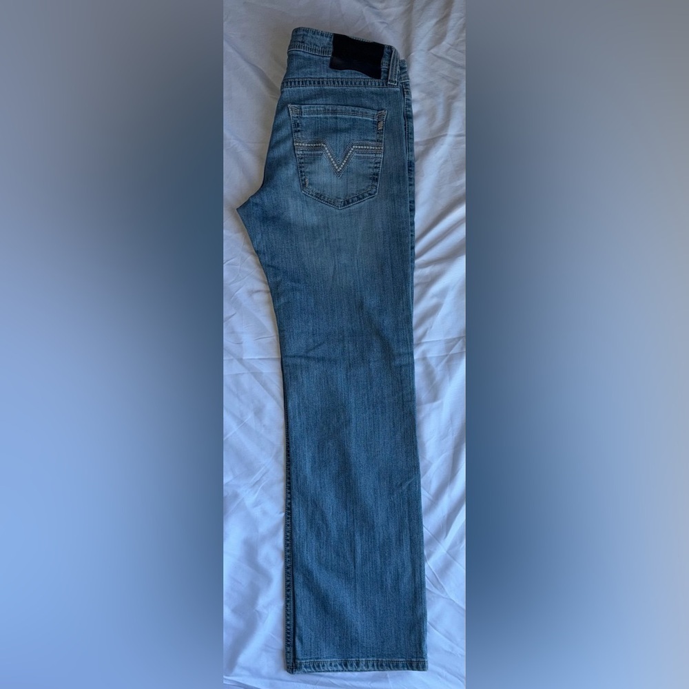Rock and Roll Denim Men’s Pistol Straight Leg Jeans – 36x34 – Medium Wash - Picture 6 of 14